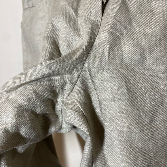 The Limited Women's 100% Linen Tan Straight Leg Trouser Pants Size 4 Midrise - Picture 9 of 13